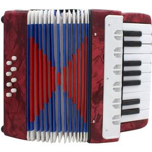 Mini 17-Key 8 Bas Accordeon Educatieve Muziekinstrument Speelgoed Voor Kids Amateur Beginner Kerstcadeau