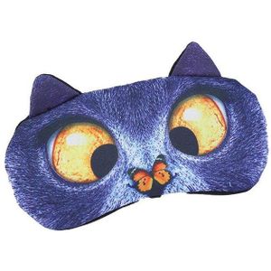 Oogmasker Eyeshade Cover Schaduw Natuurlijke Slapen Eye Patch Leuke Kat Hond Slaap Masker Vrouwen Mannen Zachte Blinddoek Reizen Eyepatch