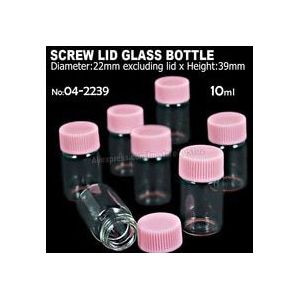 8 stks/partij 10 ml 22x39mm lekvrije Clear Flessen Potten met deksel Stopper voor DIY Wish Bericht Sample Parfum Nail Art flesjes