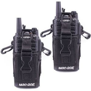 MSC-20E Draagbare Nylon Radio Pouch Carry Case Handsfree Houder Voor Motorola GP340 GP328 GP68 GP88 Baofeng UV5R UV-82/888S/9R