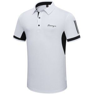Heren Ademend Golf T-shirt Zomer Sneldrogende Sport Golf Tops Man Korte Mouw Knop Kraag Casual Shirts Kleding D1013