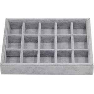 Fluwelen Ringen Organizer Tray Jewel Display Case Houder Opbergdoos Container Шкатулка Для Украшений