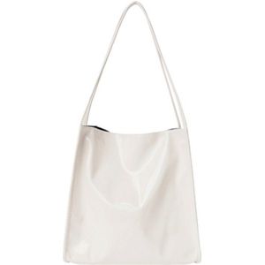 Mode Lakleder Vrouwen Schoudertassen Vintage Vrouwelijke Casual Tote Handtassen Grote Capaciteit Dames Boodschappentas