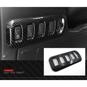 Auto Koplamp Schakelaar Trim Decoratieve Pailletten Cover Sticker Voor Mercedes Smart 453 Fortwo Forfour Styling Accessoires