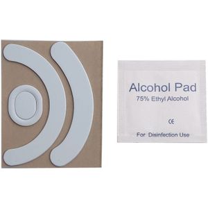 B0KA Muis Voeten Pedaal Voor Logitech G403 G603 G703 Muizen Vervanging Glijdt Stickers Muis Voeten Pads Gebogen Randen Wit 2 stuks