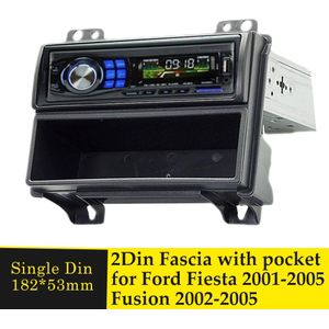 Een Din Autoradio Fascia Voor Ford Fiesta 2001-2005 Fusion 2002-2005 Stereo Cd Montage Installatie Frame mount Facia Mount Bezel