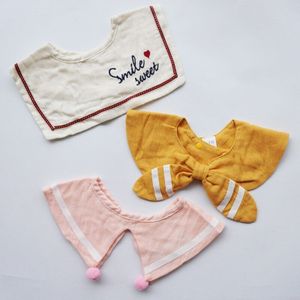 Mode Baby Bib Voor Pasgeborenen Zachte Katoenen Bandana Slabbetjes 360 Graden Burp Doeken Voor Voeden Kids Sjaal Kraag Baby Personeel 3Pcs Set