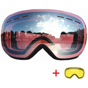 Winddicht Ademend Ski Bril Winter Anti-Fog Hd Skiën Eyewear Outdoor Uv-bescherming Snowboard Sneeuwscooter Goggles Masker