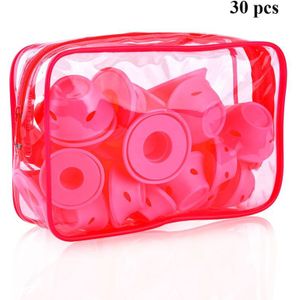 10/30 Pcs Siliconen Herbruikbare Haar Rollen Slaap Haar Krultang Soft Curlers Twist Spiraal Magic Krullen Haar Styling Tool salon Supply