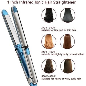 Pro Nano Titanium Drijvende Plaat Stijltang Stijltang Professionele Elektrische Rechttrekken Lcd Digitale Stylist 100-220V
