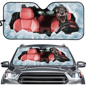 Universele Auto Voorruit Zonnescherm Dier Kat/Hond Driver Uv Beschermen Opvouwbaar Voorruit Zonnescherm Auto Intrior Decor Cover