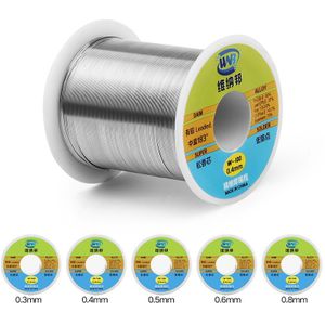 120g Tin Lood Rosin Core Soldeer 0.3/0.4/0.5/0.6/0.8mm FLUX 2.0% laag Smeltpunt Lassen Tin Draad Solderen Draad Roll