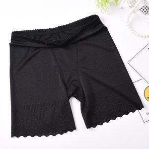 Viscose Jacquard Vrouwen Veiligheid Broek Plus Sized Hoge Taille Anti-Blootstelling Veiligheid Shorts Solide Golvende Rand shorts