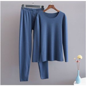 Winter Mannen Thermisch Ondergoed Plus Pluche Mannen Lange Onderbroek Set WD004