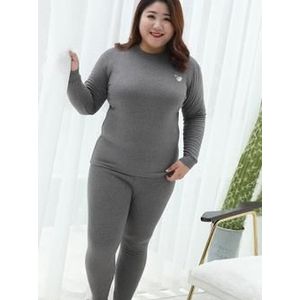 Jinsen Aite Plus Size 3XL-7XL Katoen Vrouwen Thermisch Ondergoed Lange Onderbroek Herfst Winter Slim Warm Ondergoed Sets JS852