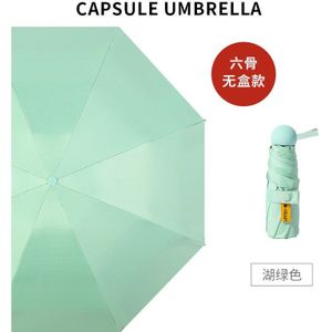 Mini Paraplu Vinyl Paraplu Kleine Mode Mannen Vrouwen Regen Pocket Parasol Anti-Uv Waterdichte Draagbare Reizen Parasol