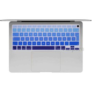 EU Zachte Spaanse Cover voor Macbook Air 13 A2179/Air M1 Chip A2337 EU Spaanse Regenboog Silicon toetsenbord Cover Skin