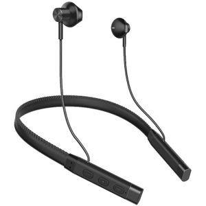 Eardeco Bluetooth Hoofdtelefoon Lederen Nekband Oortelefoon Stereo Bass Hoofdtelefoon Draadloze Koptelefoon Headset Sport Hoofdtelefoon Met Mic
