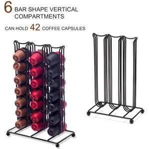 42 Cups Voor Nespresso Koffie Pods Roterende Rack Koffie Capsule Stand Organisatie Houder Capsules Opslag Plank