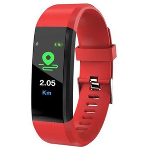 Klok 115 Plus Armband Hartslag Bloeddrukmeter Slimme Horloge Mannen Fitness Tracker Smartband Polsbandje Voor Jongen Meisje Kinderen