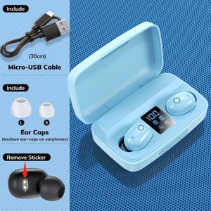 Topk Draadloze Tws Bluetooth 5.0 Oortelefoon Vingerafdruk Touch 2000Mah Opladen Doos Sport Waterdichte Oordopjes Voor Iphone