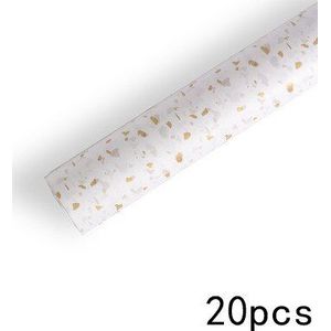 50 Pcs 50X70 Cm Bloem Wikkelen Papers Goud Zilver Print Tissue Cadeaupapier Papers Boeket Bloemen verpakking Materiaal