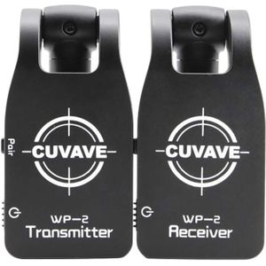 Cuvave Wp-2 2.4Ghz Draadloze Gitaar Systeem Digitale Zender Ontvanger Voor Elektrische Gitaar Bas Ingebouwde Oplaadbare Lithium Ba