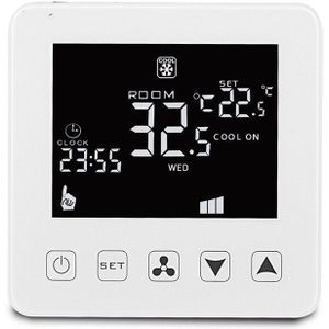 Wifi Slimme Thermostaat Airconditioning Thermostaat Drie Speed Afstandsbediening Schakelaar Ventilatorconvector Kamerthermostaat tuya