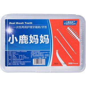 FAWN MUM Draagbare Tandenstokers 300pcs Zacht Plastic Massage De Tandvlees Soft Dental Interdentale Borstels Oral Care Tandenstoker