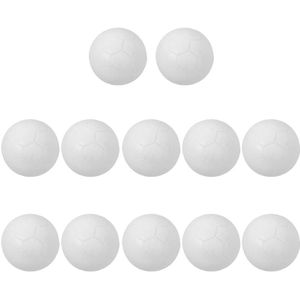 12 Pcs 32 Mm Wit Mini Voetbal Ballen Foosballs Vervanging Tafelvoetbal Ballen Gemaakt Vorm Milieuvriendelijk Plastic