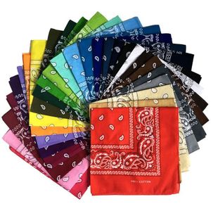 20 Kleuren Novelty Bandana Paisley Print Cowboy Bandana Zakdoeken Sjaals