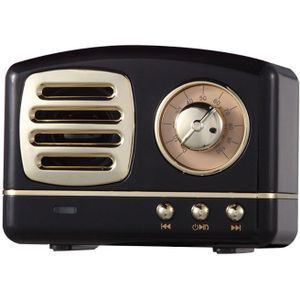Retro Draadloze Vintage Draagbare Bluetooth Stereo Speaker Bass Enhanced Usb Tf Card Slot Handsfree Bellen
