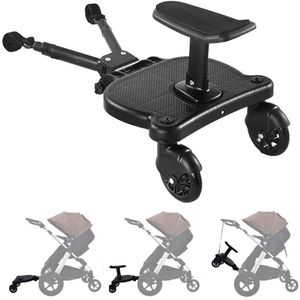 Kinderen Buggy Board Wielen Wandelwagen Wandelwagen Stap Board Belasting Tot 25Kg Baby Scooter Stand Zitten Zetels Boards