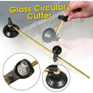 60Cm Circulaire Glassnijder Roller Type Ronde Glazen Metal Cutter Met Zuignap Cirkel Cortador Glas Snijden Meetinstrument
