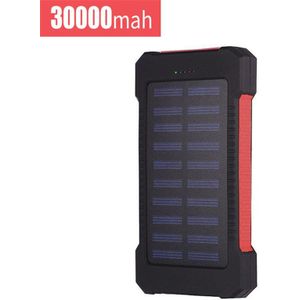 Solar Power Bank 30000Mah Grote Capaciteit Draagbare Mobiele Telefoon Oplader Led Outdoor Reizen Powerbank Voor Xiaomi Samsung Iphone