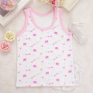 3 stk/partij Leuke Meisjes Zomer 100% Katoenen Vest Top De kinderen Mode Vest voor S/M/L