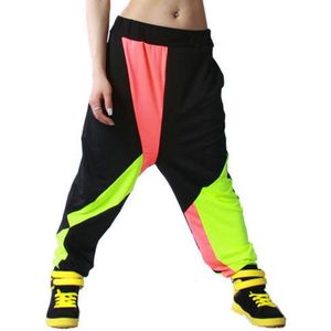 Kids Adult Lente Zomer Joggingbroek Kostuums dragen dunne Kleurrijke patchwork Panelled jazz broek harem Hip Hop Dance Broek