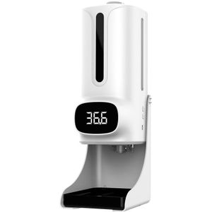 2 In 1 K9 Pro Plus Non-Contact Digitale Infrarood Thermometer Hand Wassen Zeep Dispenser Machine Termometro 1200Ml