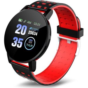 Kleur Touch Screen 3D Sport Horloge Stappenteller Mannen Smart Horloge Fitness Hartslagmeter Vrouwen Klok Smartwatch Voor Android Ios