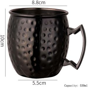 530Ml Rvs Brons Koper Plated Mok Moscow Mule Mok Bier Mok Melk Koffie Cup Cocktail Drinkware Voor Bar/Home