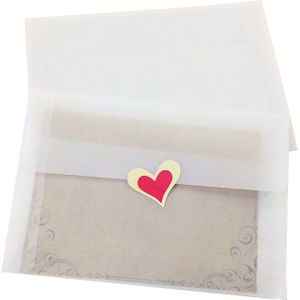 Gratis Shipping100pcs/Lot 175*125Mm Doorschijnend Wit Matte Blanco Zwavelzuur Papieren Envelop Postkaarten Brief Papier