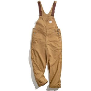 Maden Vintage Jeans Overalls Heren Jumpsuit Cargo Werk Broek Baggy Bib Contrast Stitch Denim Overalls Stitch Broek