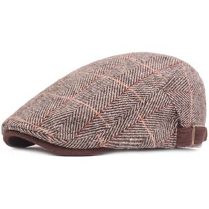 Fs Klassieke Plaid Baretten Voor Mannen Grijs Kaki Newsboy Golf Baret Cap Schilder Tweed Platte Caps Mens Gatsby Hoed Boina hombre Sombrero