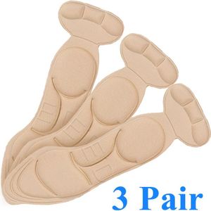 4D Massage Schoenen Pad Comfortabele Gel Inlegzolen Pad Zool Schoenen Vrouwen Inserts Heel Post Back Anti-Slip Voor Hoge hak Schoen