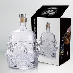 Whiskey Decanter Glas Darthvader Bar Set Whisky Glazen Draagbare Karaf Skull Decanter 750 Ml