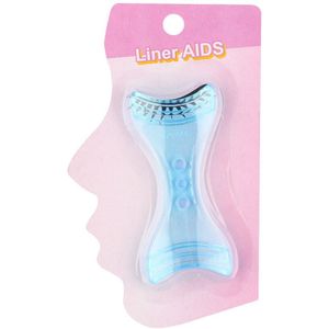 1Pc Blauw Roze Eyeliner Model Make-Up Eye Helper Apparaat Tool Trekken Eye Liners Guide Card Mold Eyeliner Guide eye Make-Up Tool