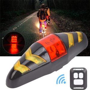 Waterdichte Fiets Tail Led Licht Fiets Richtingaanwijzers Met Richting Afstandsbediening Fiets Veiligheid Rear Waarschuwing Licht Lamp