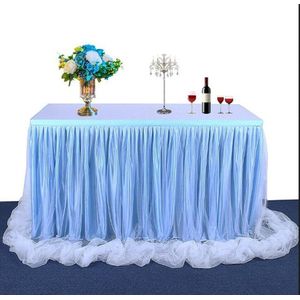 Tafel Rok Handgemaakte Tulle Tafelkleed Voor Feest Bruiloft Home Decoratie Verjaardagsfeestje/Baby Shower Chiffon Gaas Bruidssluier