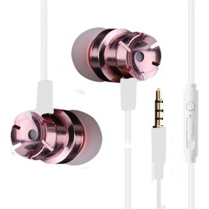 In Oor Quad-Core Mobiele Wired Hoofdtelefoon 3.5 Sport Oordopjes Met Bass Telefoon Oortelefoon Draad Stereo Headset Mic Muziek oortelefoon