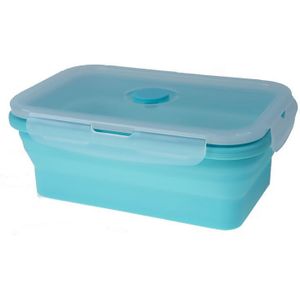 Siliconen Lunchbox Set Stapelbare Bento Voedsel Prep Container Opvouwbare Lunchbox Magnetron Diner Opslag Containers